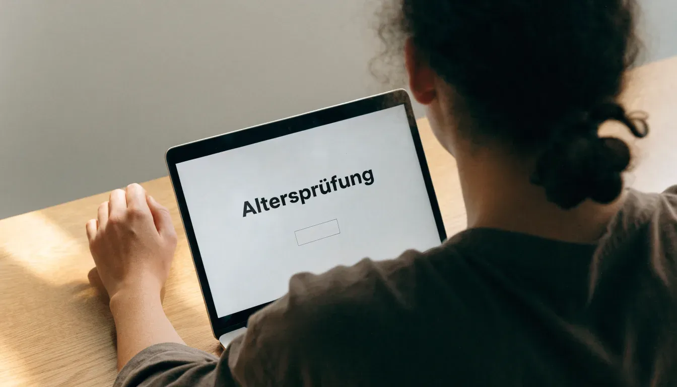 Ein hölzerner Richterhammer ruht auf einem leeren Pult in einem hellen Raum.